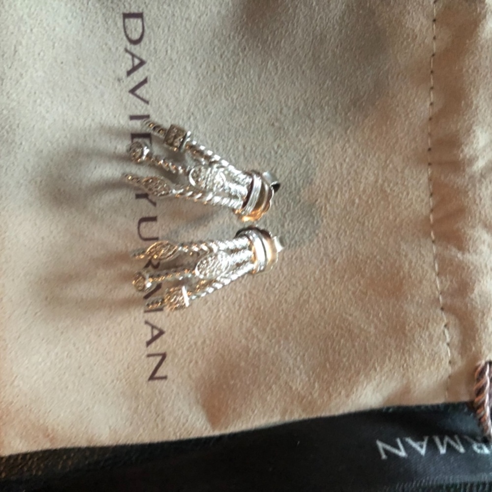 David Yurman Confetti Diamond Earrings - Picture 3 of 3